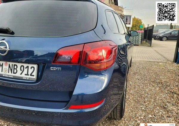 Opel Astra cena 27900 przebieg: 240000, rok produkcji 2011 z Kąty Wrocławskie małe 529